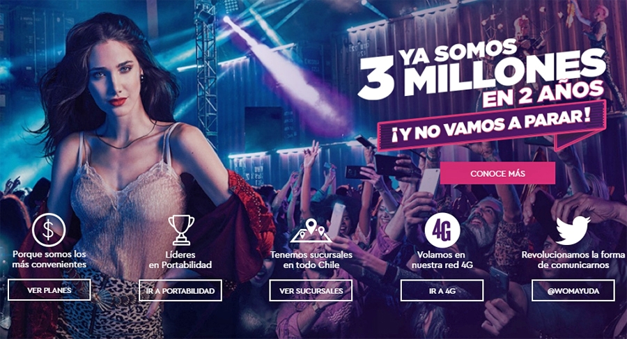 Wom alcanza los tres millones de clientes