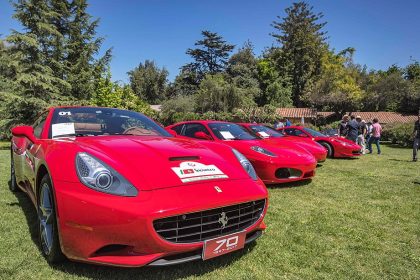 Fanáticos chilenos celebraron los 70 años de Ferrari