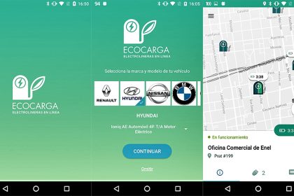 Nueva aplicación para carga de vehículos eléctricos