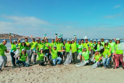 Equipo de Norte Verde limpió playa de Coquimbo