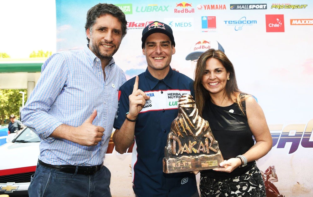 El regreso a Chile del tricampeón del rally Dakar