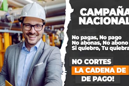 Campaña para evitar corte de la cadena de pagos
