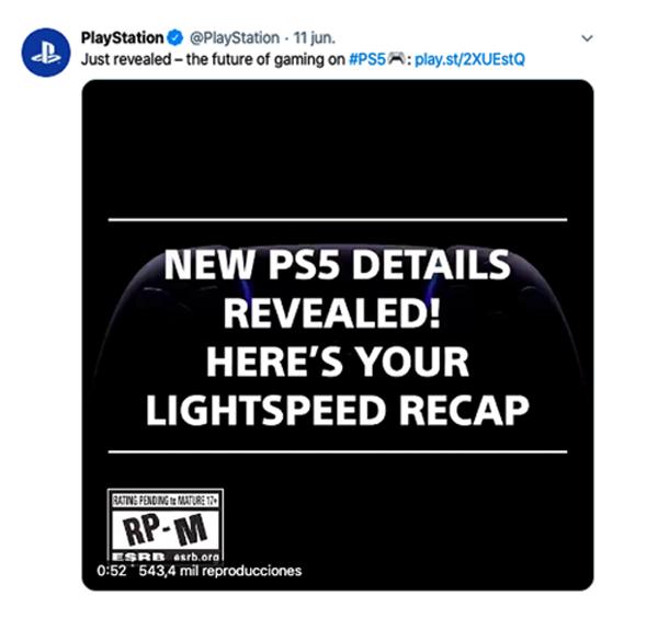 PlayStation Twitter Publimark