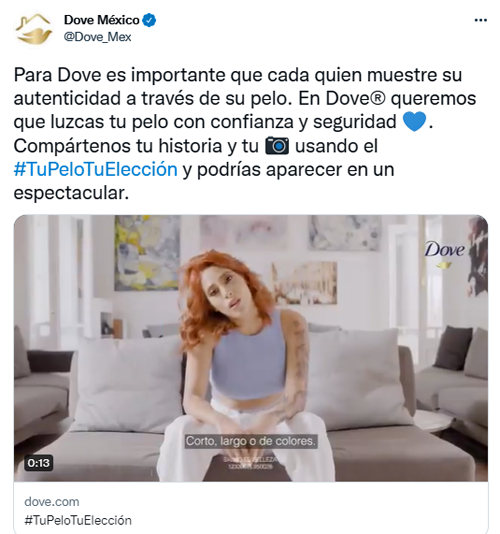 Twitter Latam Dove Publimark
