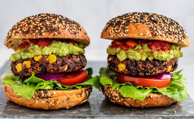 Basado en plantas hamburguesas Publimark