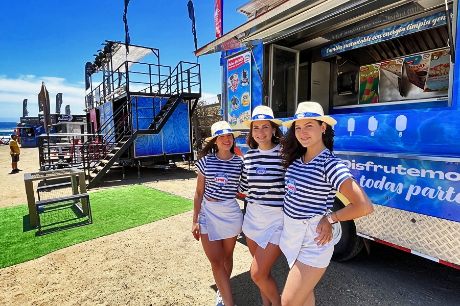Savory Truck sigue a sus consumidores en verano