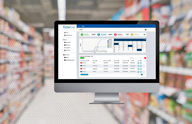 FlowLive supermercado Publimark