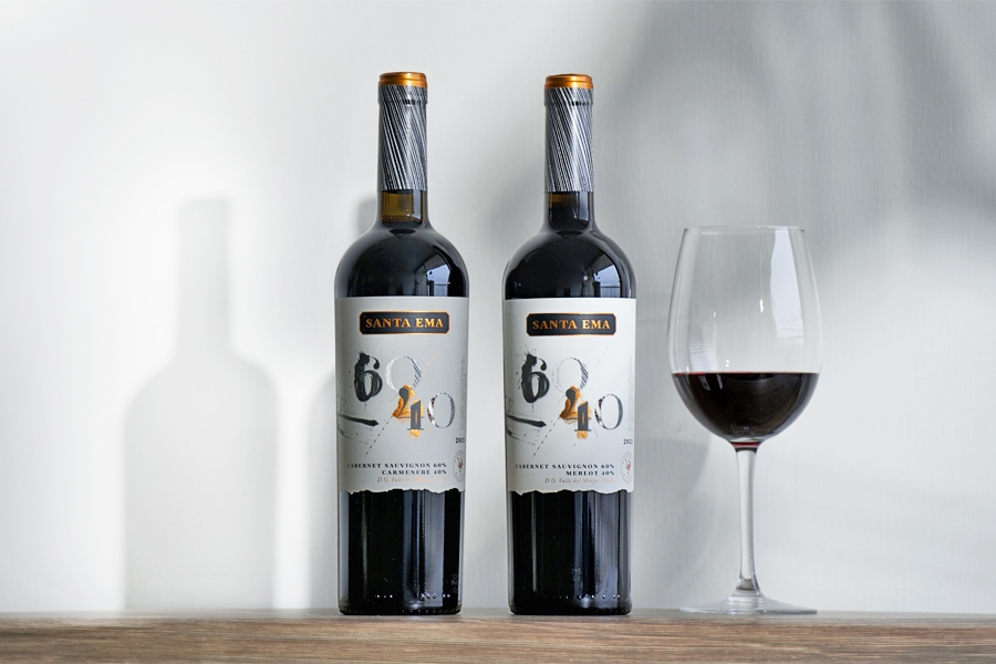 Nueva imagen de los blends 60/40 de Viña Santa Ema