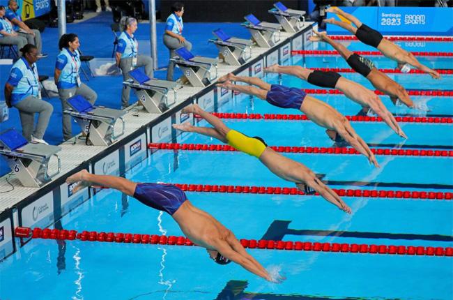 santiago 2023 natación Publimark
