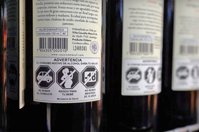 Bebidas alcohólicas etiquetas Publimark