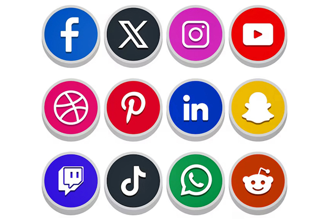 Redes sociales Logos Publimark