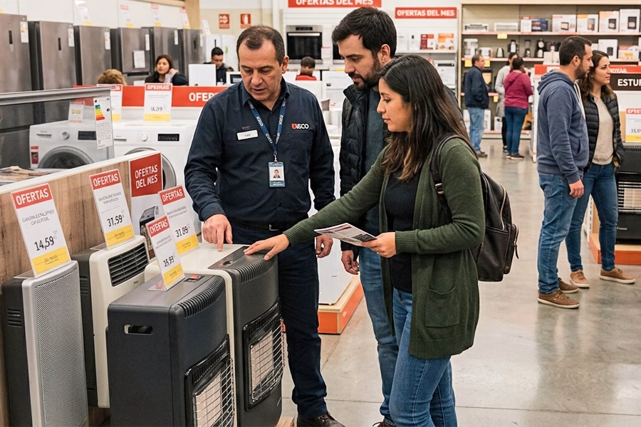 Sistemas de calefacción más comprados por los chilenos